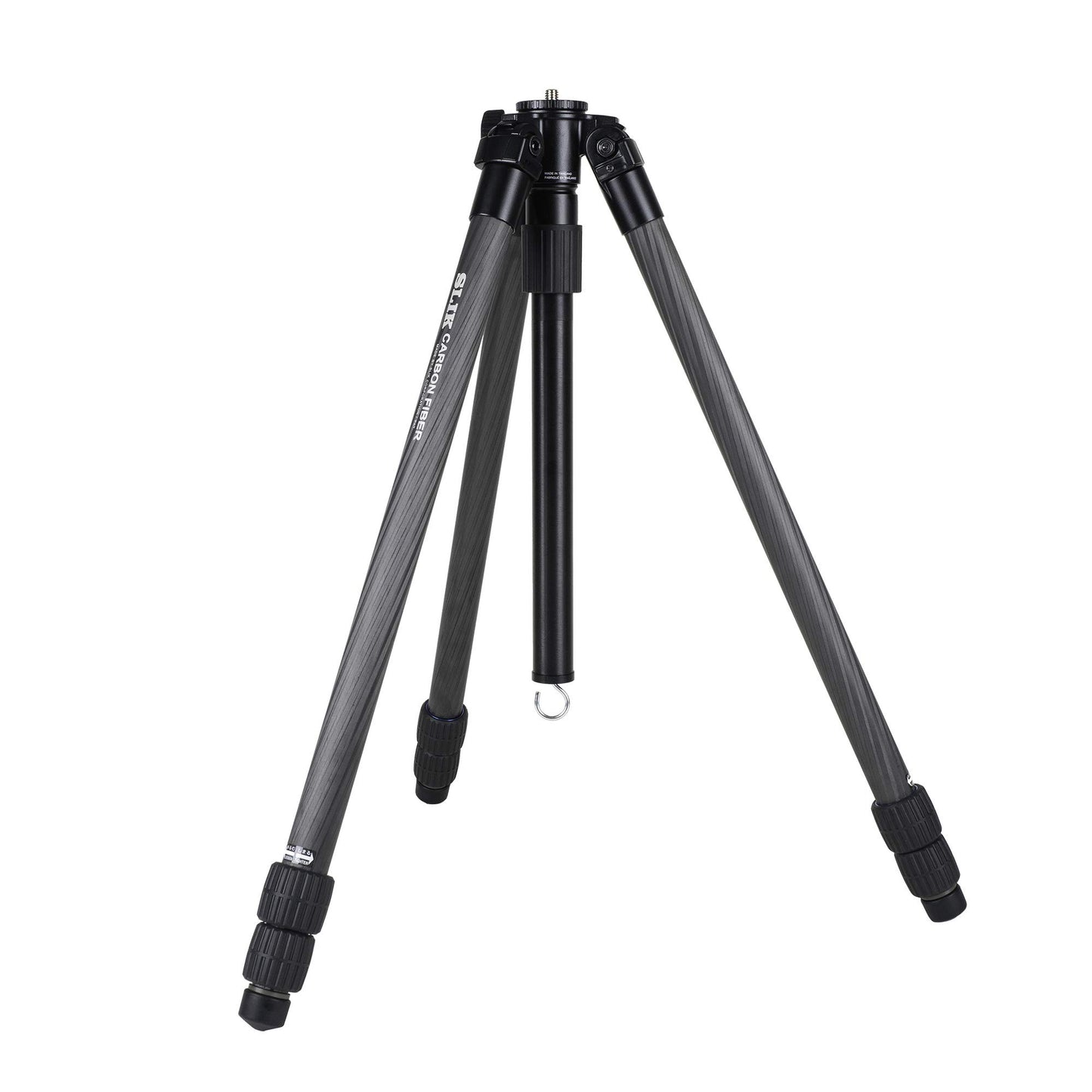 SLIK PRO CF-833 Heavy Duty Professional Carbon Fiber Tripod Legs 67" Tall (615-922) - Folds Down to 23.6", Weighs 3.4lbs, Supports 39lbs - Perfect for Heavy Photography, Video, and Glassing Equipment