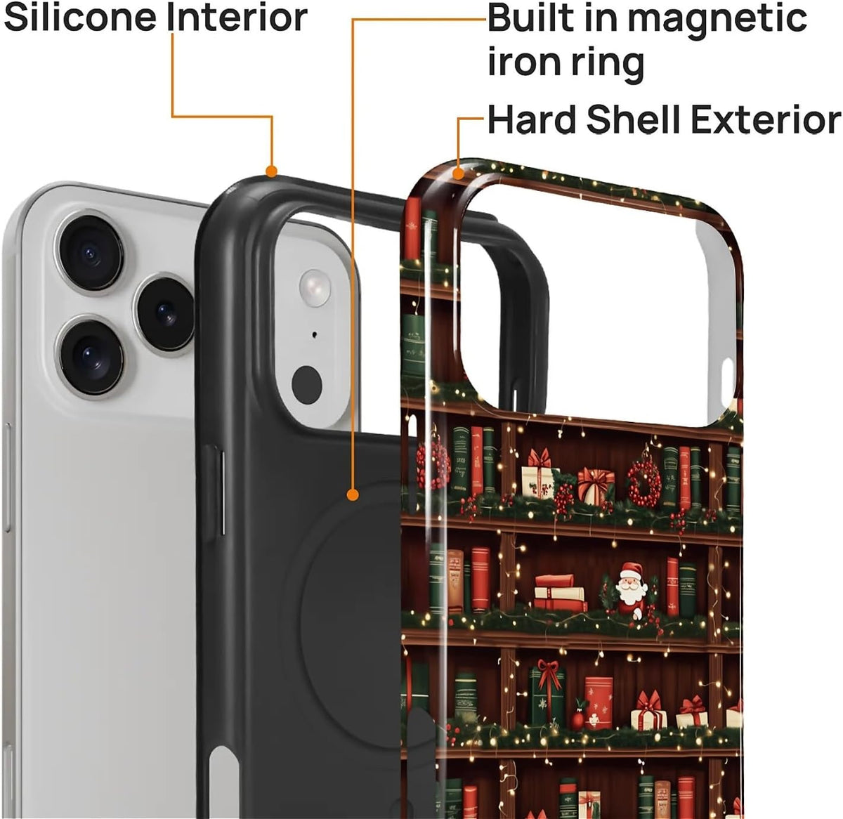 artslion 17 17 for iPhone Pro Max Case for Women Girl Men Boy, Compatible with MagSafe, Shockproof Soft Silicone & Hard