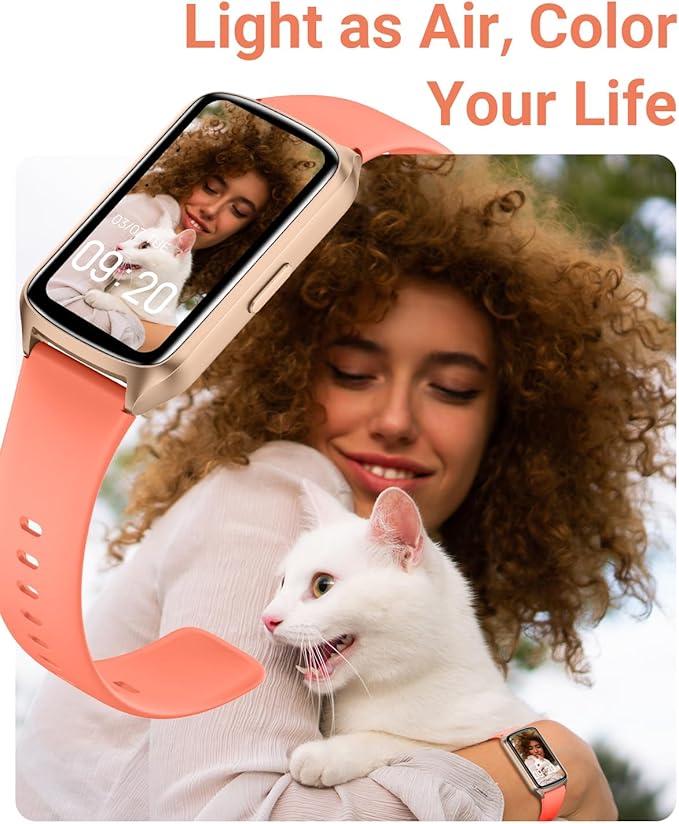 Health Fitness Tracker with 24/7 Heart Rate, Blood Oxygen, Blood Pressure, Sleep Tracker, 5ATM Waterproof Activity Trackers with Step Tracker, Pedometer (S & L Bands Included)