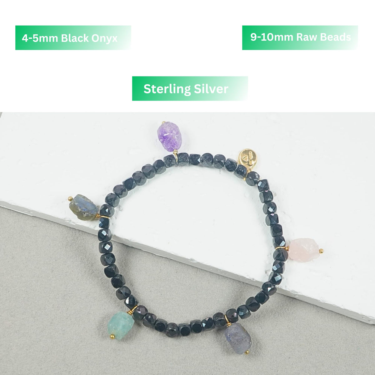 Black Onyx Bracelets for Women - Elegant Chakra Charm Beaded Bracelets for Women - Premium Womens Bracelets with Stunning Energy Balancing Gemstones Onyx for Spiritual Harmony and Style