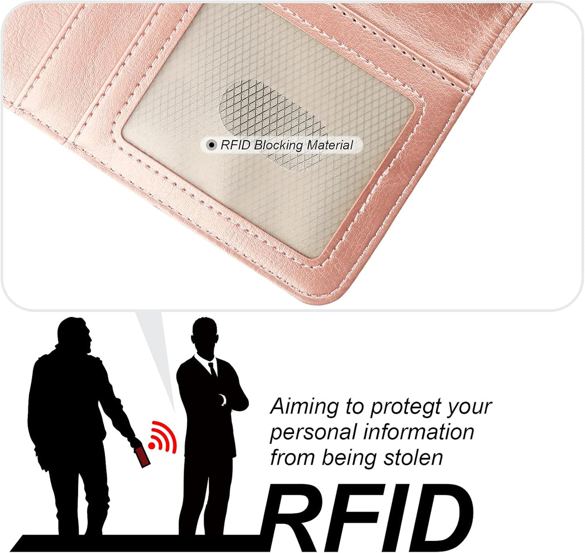 Bocasal 13 5G 6.1 inch Detachable Wallet Case for iPhone RFID Blocking Card Slots Holder Premium PU Leather Magnetic