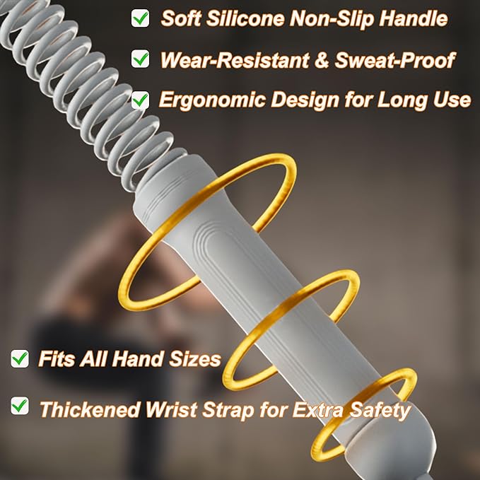 Ropeless Battle Ropes for Home Gym-Cordless Training Rope Fitness Equipment for Men & Women,Weighted Workout Ropes for HIIT,Versatile Exercise Equipment for Home and Travel Exercise