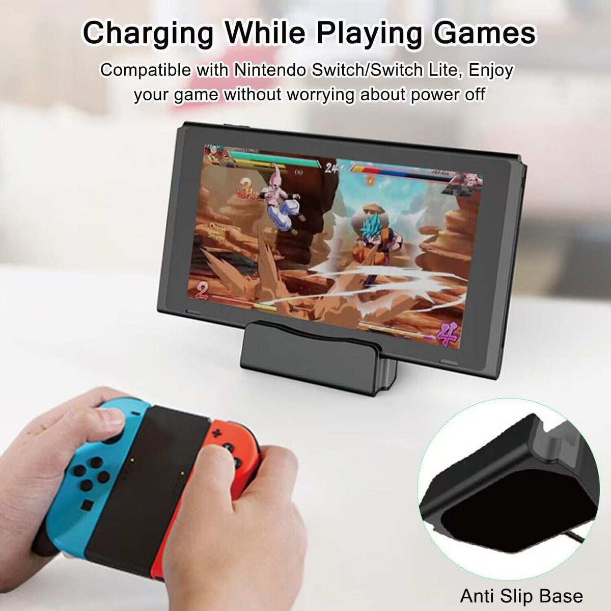 AKWOR 15/16, USB C Phone Dock Station for iPhone Galaxy, Google Pixel, LG, HTC & More, Phone Charging Stand Cradle