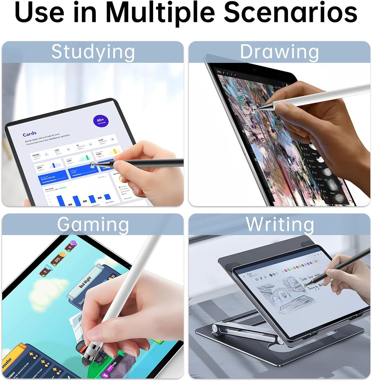 Bopomofo (10 2-in-1 Stylus Pcs), Stylus Pen for Touchscreen, High Precision and Sensitivity, Suitable