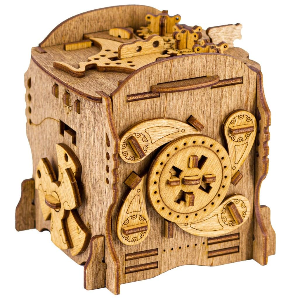 iDventure Cluebox - Captain's Nemo Nautilus - Escape Room Game - Puzzle Box - Sequential 3D Puzzle for Adults - Brain Teaser - Birthday Gift Gadget for Men and Women - Money Box