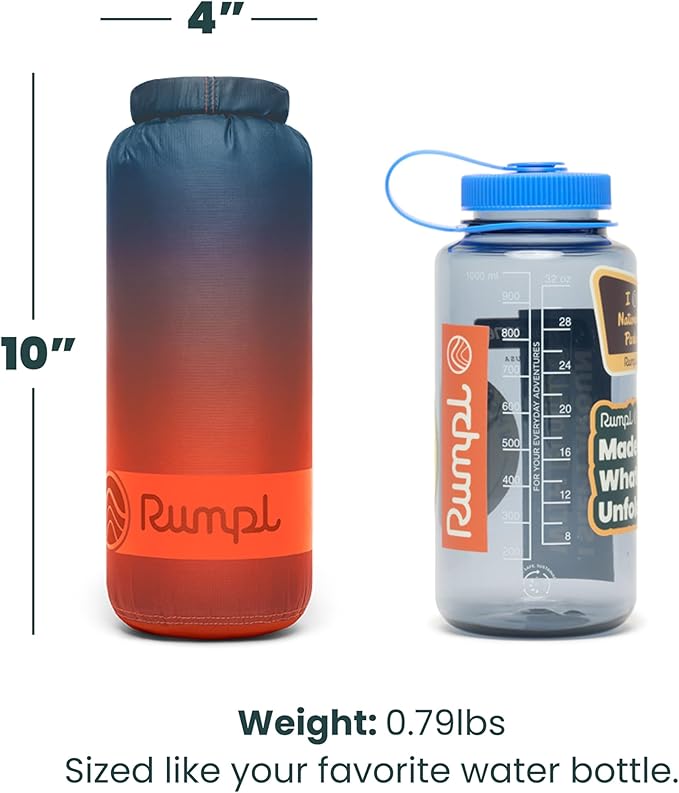 Rumpl Travel Puffy Blanket, Ultra-Packable Travel-Size Warmth and Comfort, Volcanic Fade