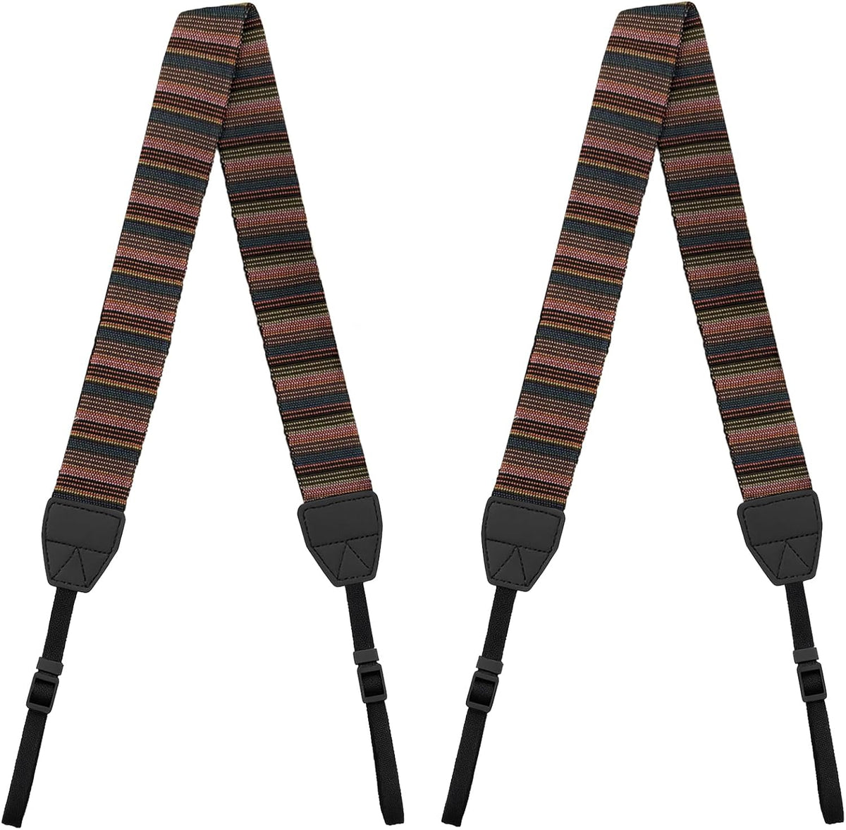 Brvlsoc Bohemian Vintage Adjustable Camera Shoulder & Neck Strap with Quick Release Harness Universal Fit for DSLR