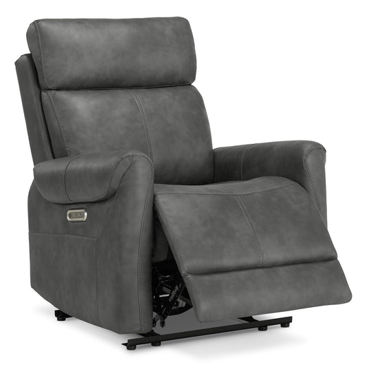 KISLOT Leather Recliner Chair for Adults Wall Hugger RV Recliner with USB Charging Ports Electric Power Reclining Sofa for Living Room Home Theater Seating Bedroom