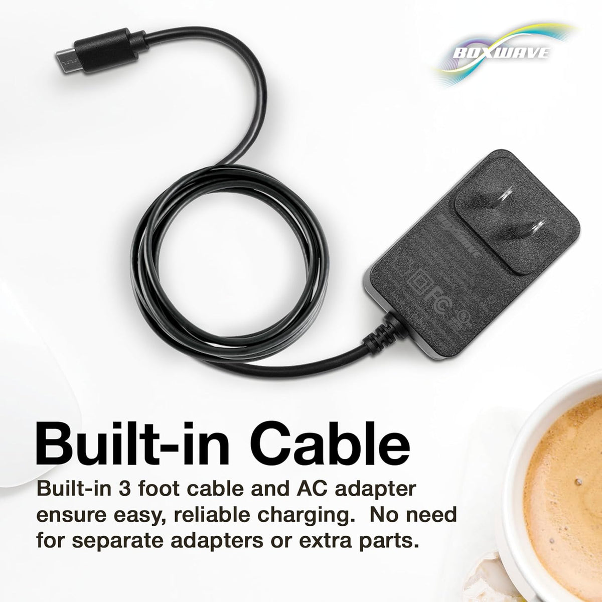 BoxWave TIMMKOO Mp3 (15W), 3ft Charger Compatible with WiFi Player - Wall Charger Direct Rapid Charge Your Device