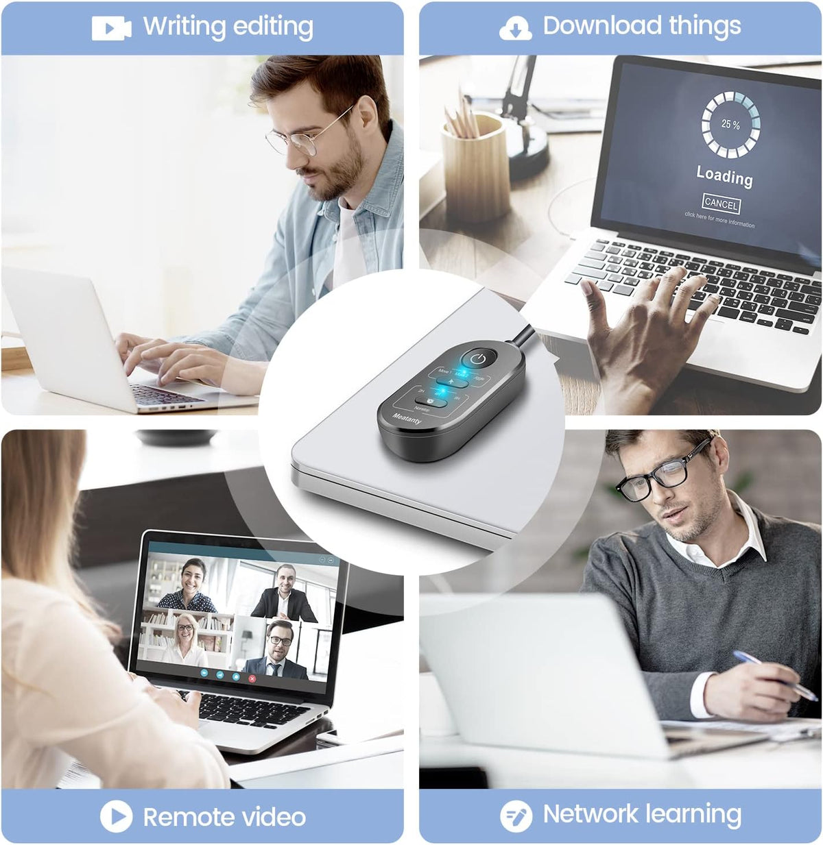 meatanty 3 1 in USB Mouse Mover with Timer, Separate Mode Selection and ON/Off Button, Mouse Shaker Wiggler Supports