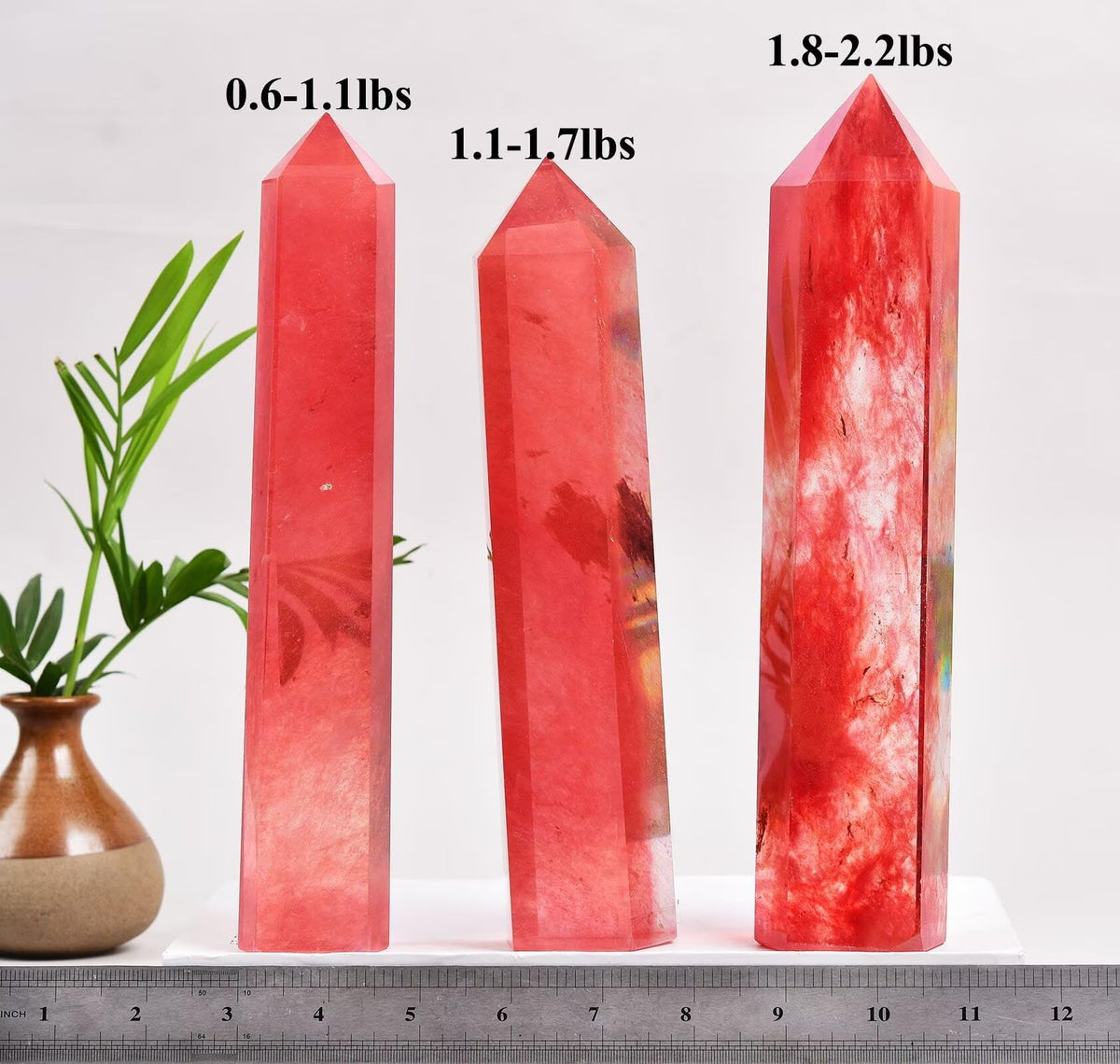 Smelting Blue Quartz Tower Obelisk Artificial Crystal Stone Wand Large Reiki Meditation Gifts 1.7-2.2 LBS