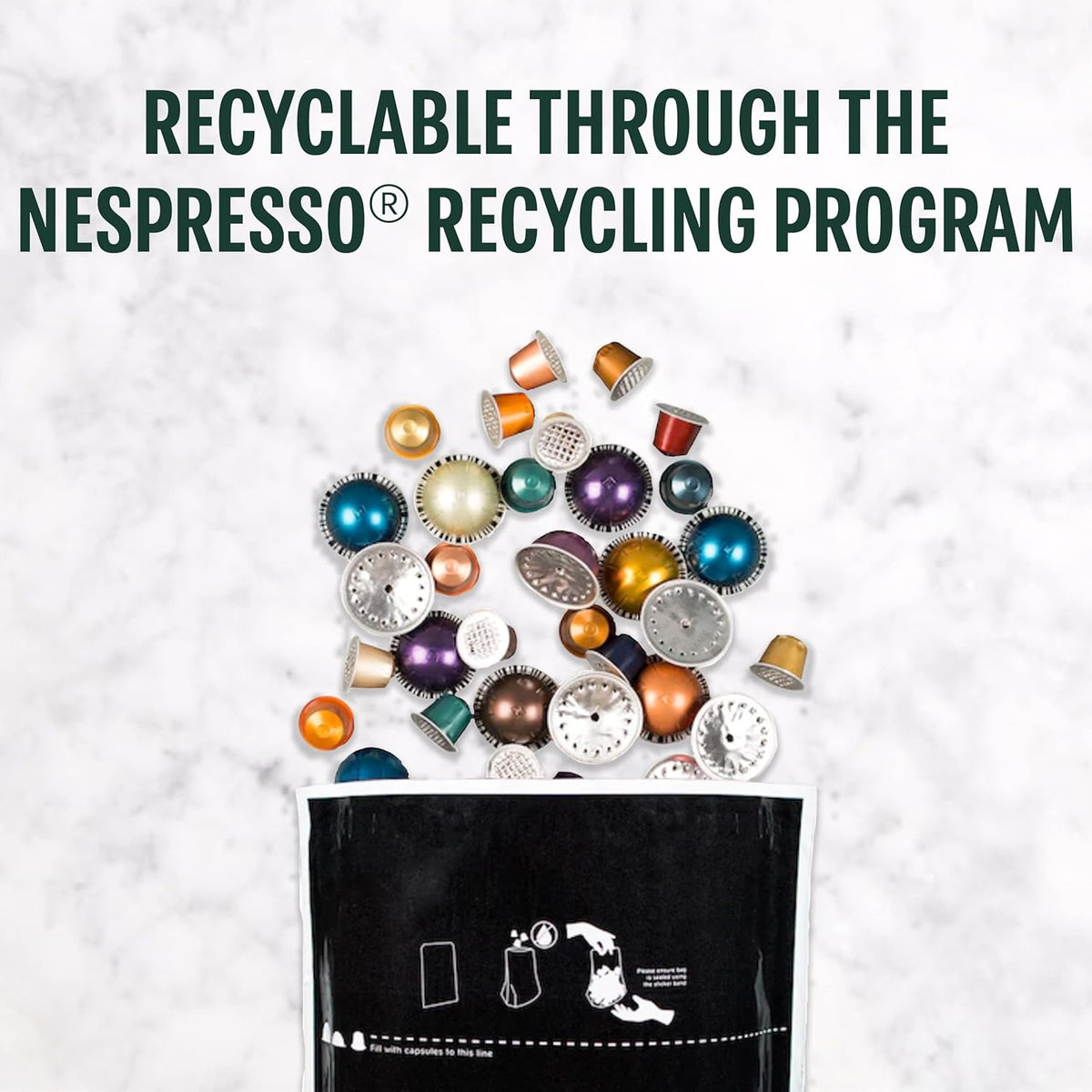 Starbucks by Nespresso Vertuo Coffee Pods - French Roast Dark Roast, 32-Count, Brews 7.8 Oz.