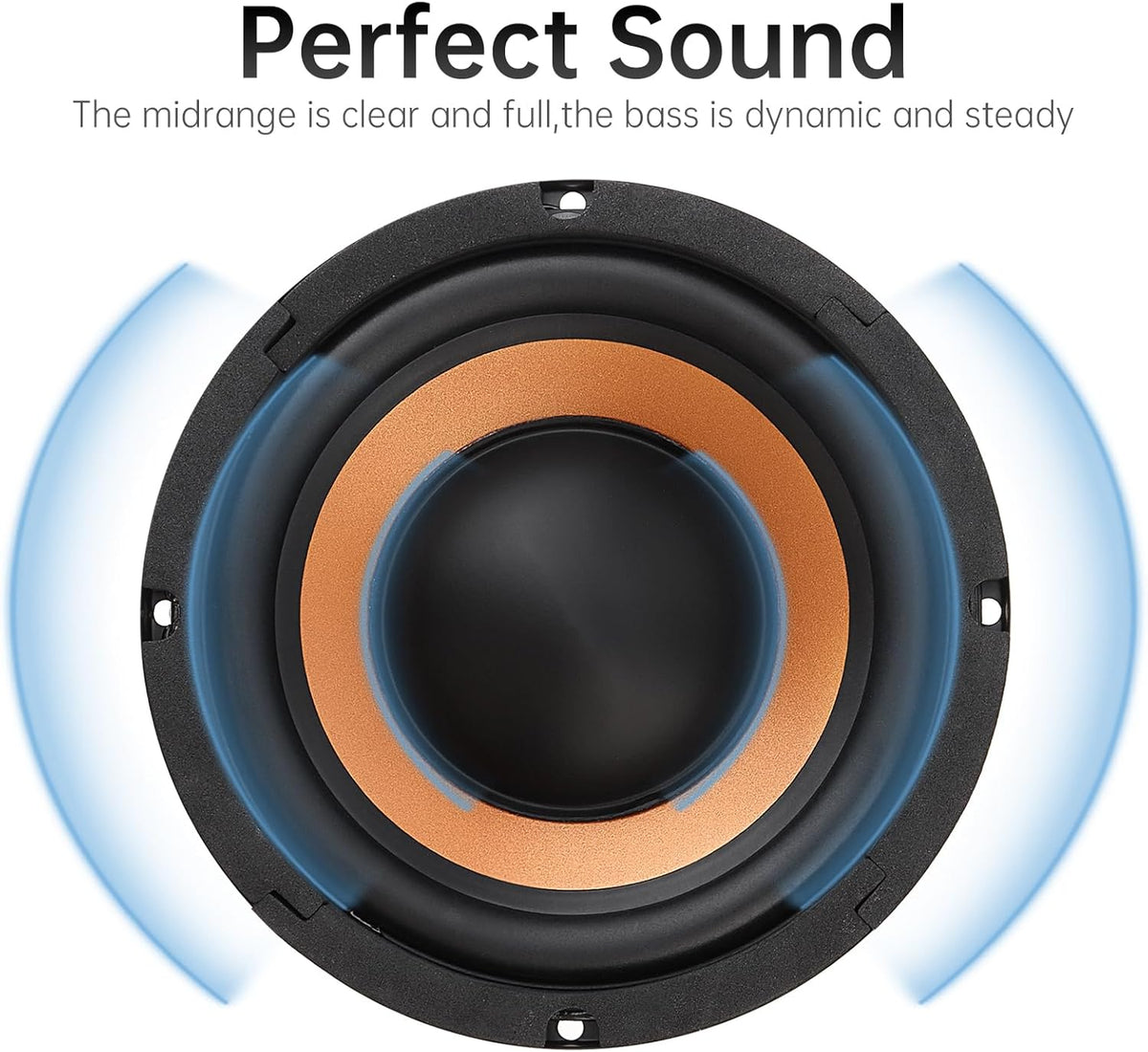 DriSentri 6.5 Inch Bass Loudspeaker Woofer Speaker for Car Audio/Home Theaters, Wide Frequency Response Car Audio