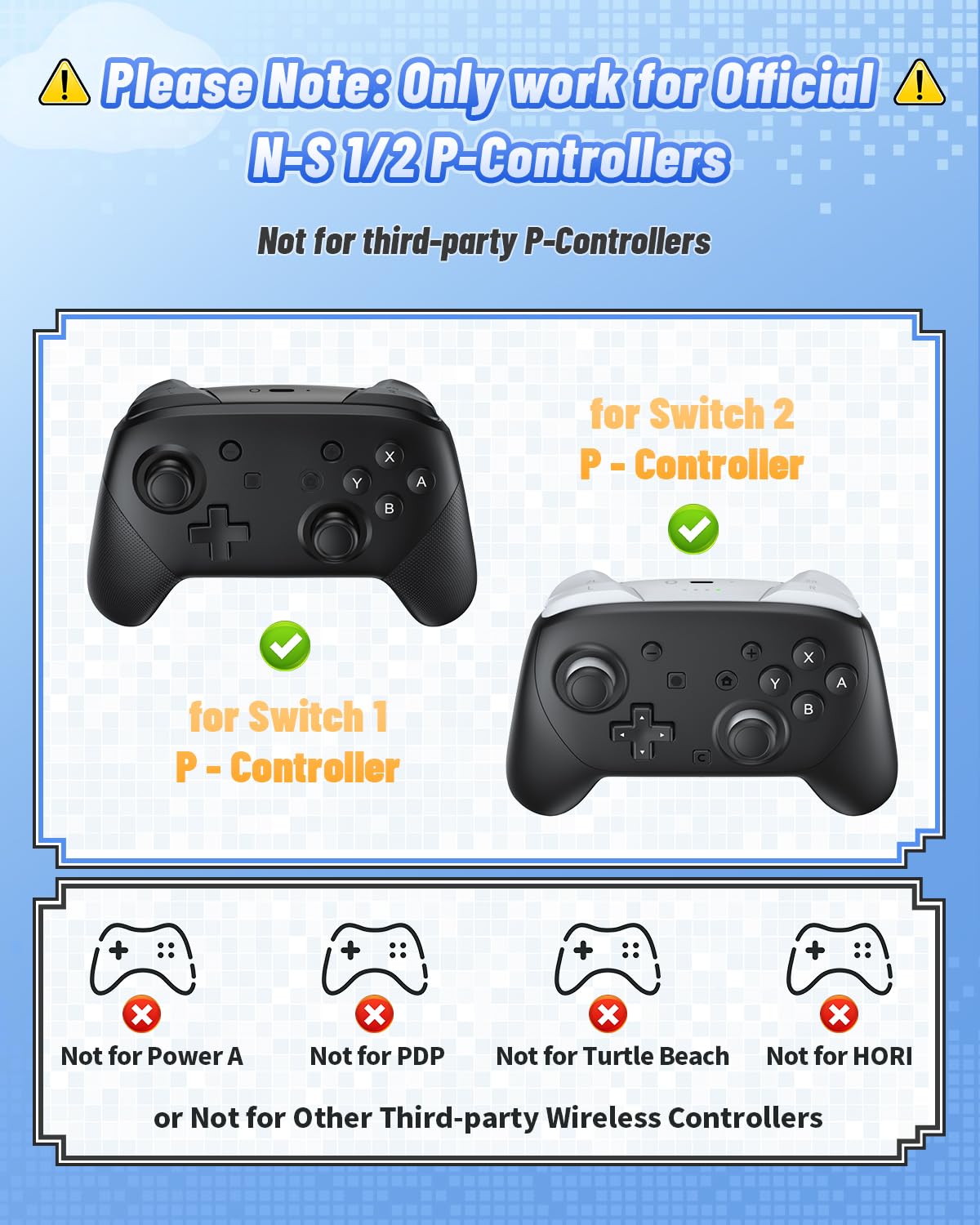 FASTSNAIL [Switch 1/2 Compatible] Controller Charging Dock for Nintendo Switch 2/1 for Joycon 2, 10 in 1 Fast Controller Charger Station Stand for Pro Controller 2/1 with 11 RGB Modes, LED Indicator