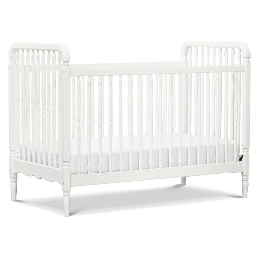 Namesake Liberty 3-in-1 Convertible Baby Crib - Greengurad Gold Certified - Wooden Convertible Baby Crib to Toddler Bed, Daybed - Durable & Easy to Assemble, 4 Adjustable Mattress Heights - Warm White