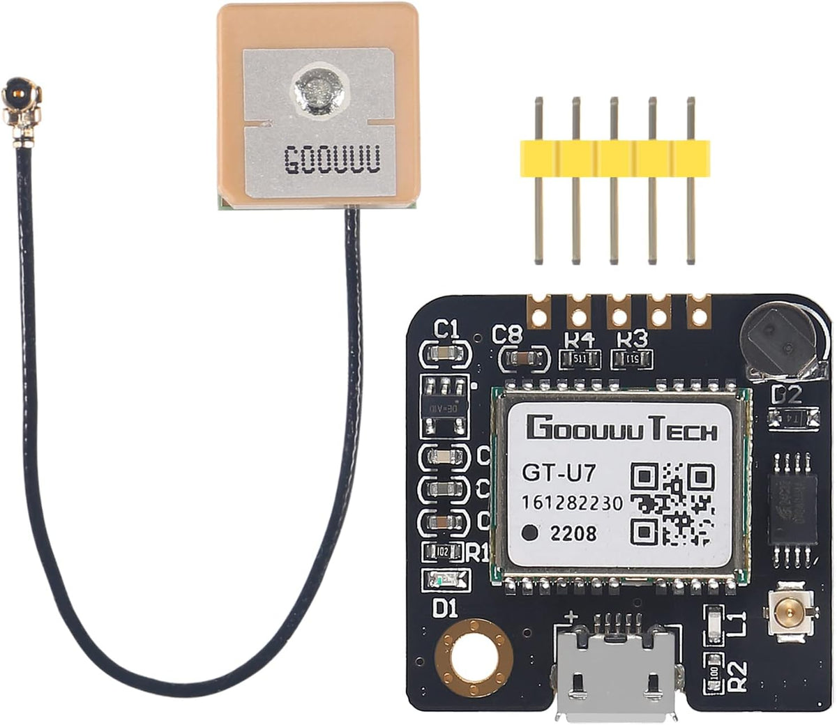 Alinan 3pcs GT-U7 NEO-6M 51 STM32 GPS Module Navigation Satellite Positioning GPS Receiver Compatible with MCU Low
