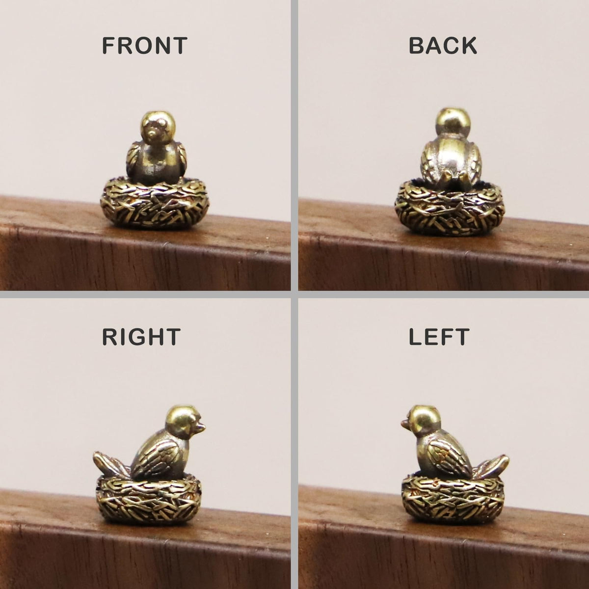RillyRellow Hinge Head Songbird, Hinge Decorative Topper, Miniature Magnetic Figurine Door Decor, Whimsical Quirky Home Decor, Animal Lover Gift, Cute Songbird Decor (3 per Set)
