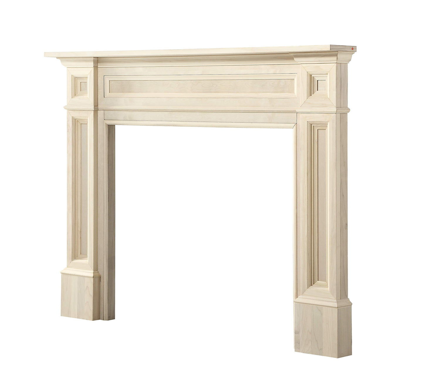 Pearl Mantels ARYB50140 Rich Architectural Quality Wood Mantel Surround, 50"W x 42"H, Unfinished