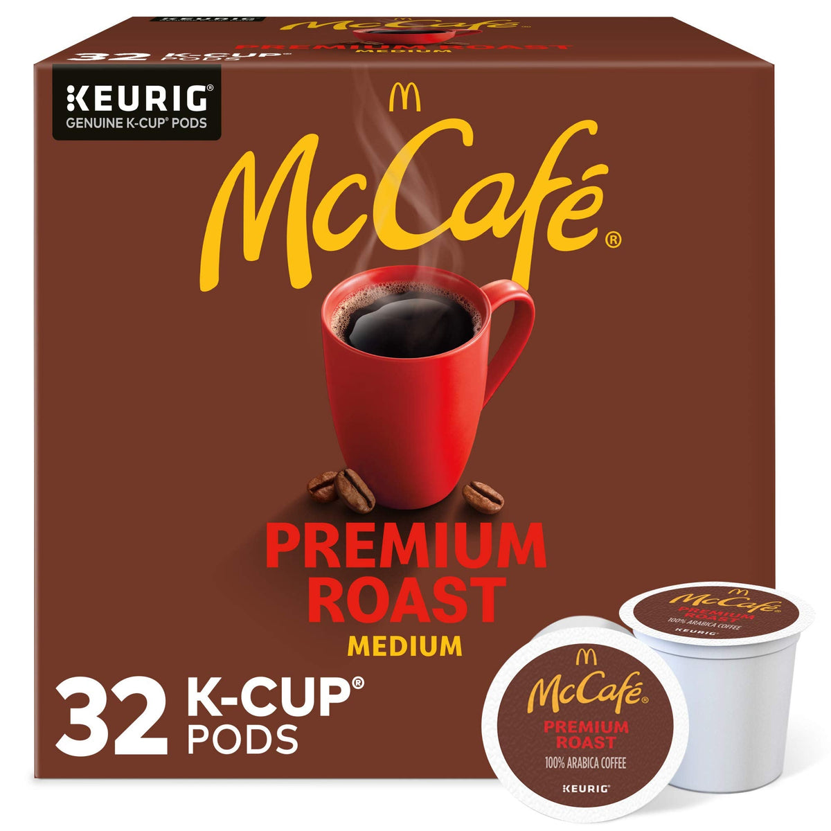 McCafe Premium Roast, Keurig Single Serve K-Cup Pods, Medium Roast Coffee Pods, 32 Count