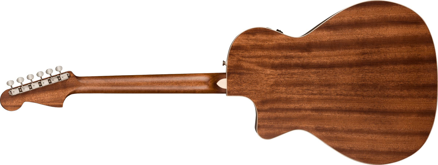 Fender All-Mahogany Newporter Special Acoustic Guitar, with 2-Year Warranty, Natural, Pau Ferro Fingerboard, with Gig Bag
