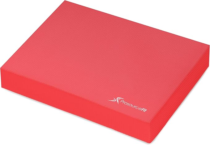 ProsourceFit Exercise Balance Pad – Non-Slip Cushioned Foam Mat & Knee Pad for Fitness and Stability Training, Yoga, Physical Therapy