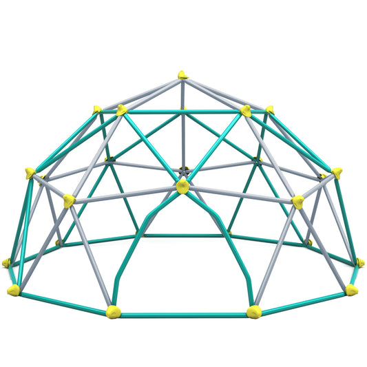 Virubi 12 FT Climbing Dome for Kids 3 +, Geometric Dome Climber Play Center - Supports 1000LBS Outdoor Playset, Easy Assembly and Move