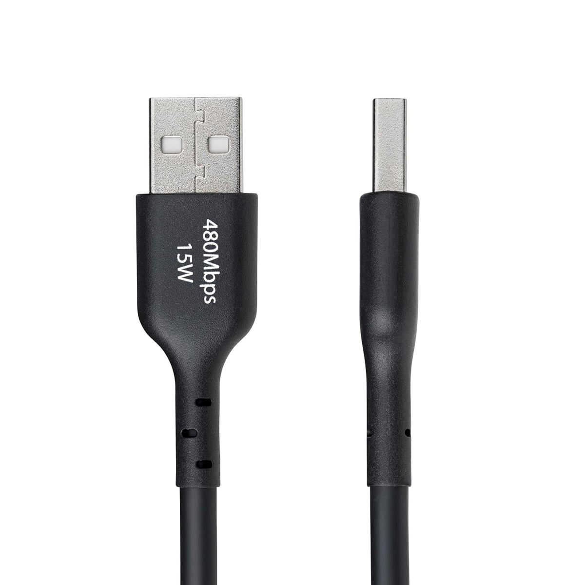 StarTech.com 15ft (4.5m) 3A, 2.0, USB-A to USB-C Charging Cable, Charge & Sync, USB TPE Jacket, Black USB Charging Cord
