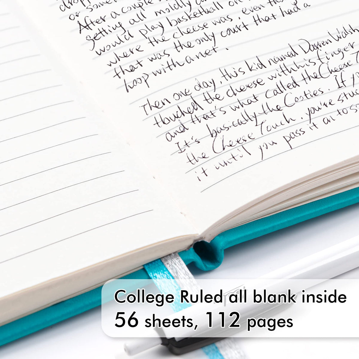 feela 15 Pack Pocket Small Notebooks Bulk, Mini Cute Notepads Hardcover College Ruled Lined Journals with Pen Holder for School Business Memos, with 15 Black Pens, 3.5”x 5.5”, A6, Emerald
