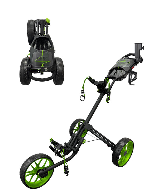 Caddytek CaddyLite 15.3 V2 Golf Push Cart - Lightweight Foldable Aluminum Cart with EVA Wheels, Foot Brake, Adjustable Handle, Umbrella Holder, Drink Holder, Scorecard Holder