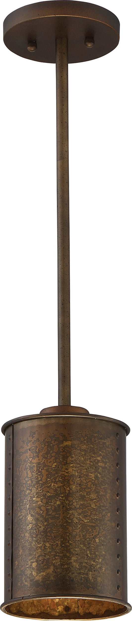 Nuvo Lighting 60/5892 Transitional One Light Mini Pendant from Kettle Collection in Brass Finish