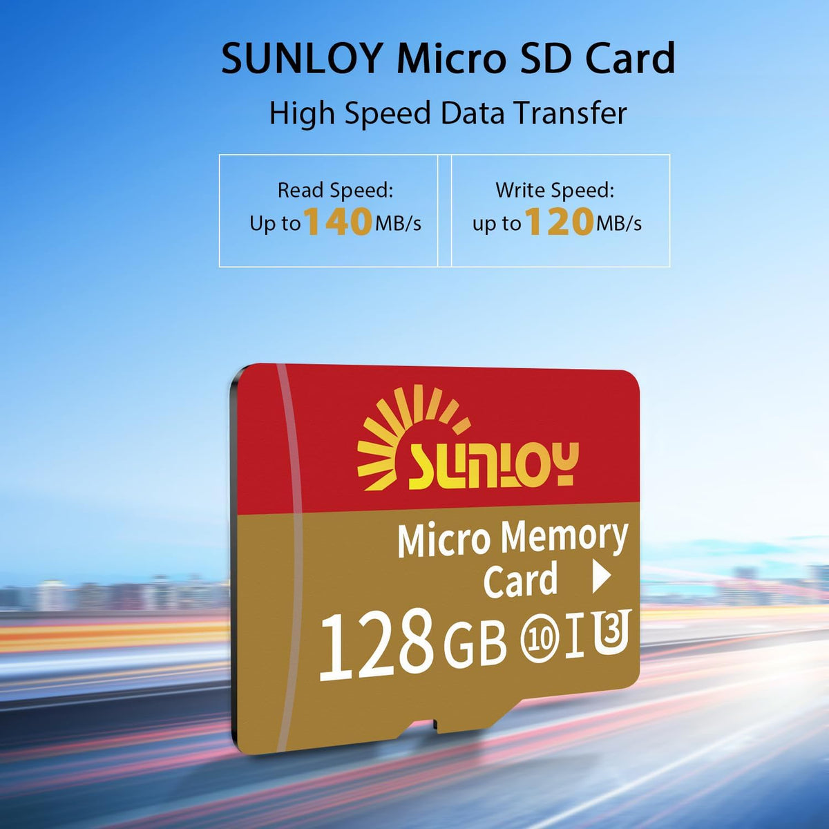 Sunloy 128GB 1000/2000/3000 PSP Memory Stick Adapter with Micro SD Card, Micro SD/SDHC/SDXC to Memory Stick PRO Duo