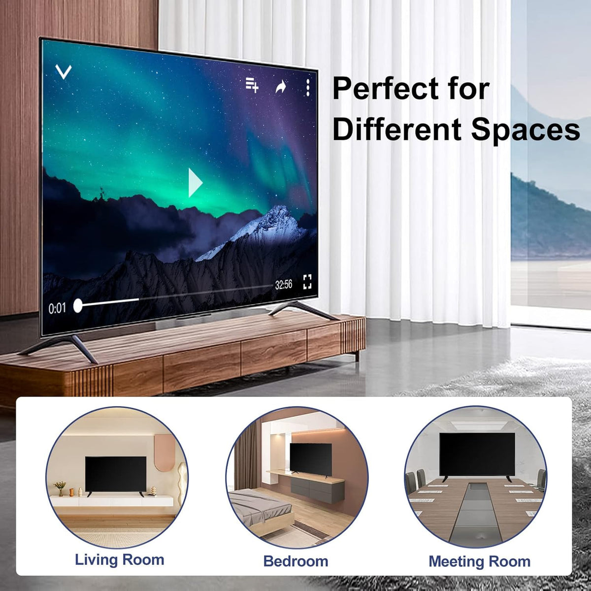 Yaotieci 28" 32" 40" 43" 49" 50" 55" 65 inch Set Upgraded Base Stand for TCL Roku TV Legs, TV Legs for TCL Roku TV