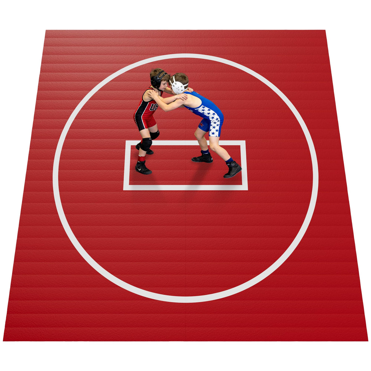 HFPFTS Wrestling Mat for Home, 10’x 10’x 1.25” Wrestling Mat, Safe Wrestling & Play Mat for Kids and Family, Jiu Jitsu, BJJ, MMA, Wrestling Mats, Martial Arts,Tumbling, Easy Clean, Gym Mat, Red