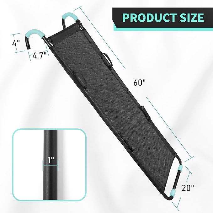 TANOSHII® Universal Trampoline Slide Ladder with Handles, Strong Tear Resistant Fabric, Easy to Install, Fit All Kinds of Trampolines, for Kids Toddlers Climb Up & Slide Down，20"x60"