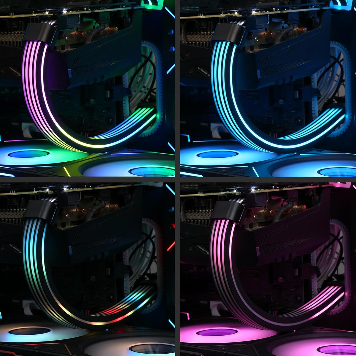Sirlyr 8 3060 4060 4070 6600 580 5V3Pin RGB Pin PCIE Cable,Bright ARGB GPU Cables Extension for RTX Radeon RX Graphics