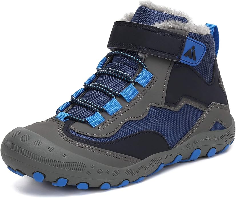 Mishansha Kids Hiking Boots Toddler Girls Boys Hiking Shoes Water-Resistant Anti-Collision Non-Slip Athletic Outdoor Trekking Boots