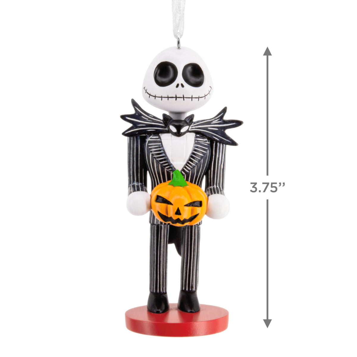 Hallmark Disney Tim Burton's The Nightmare Before Christmas Jack Skellington Nutcracker Christmas Ornament, Gifts for Disney Fans