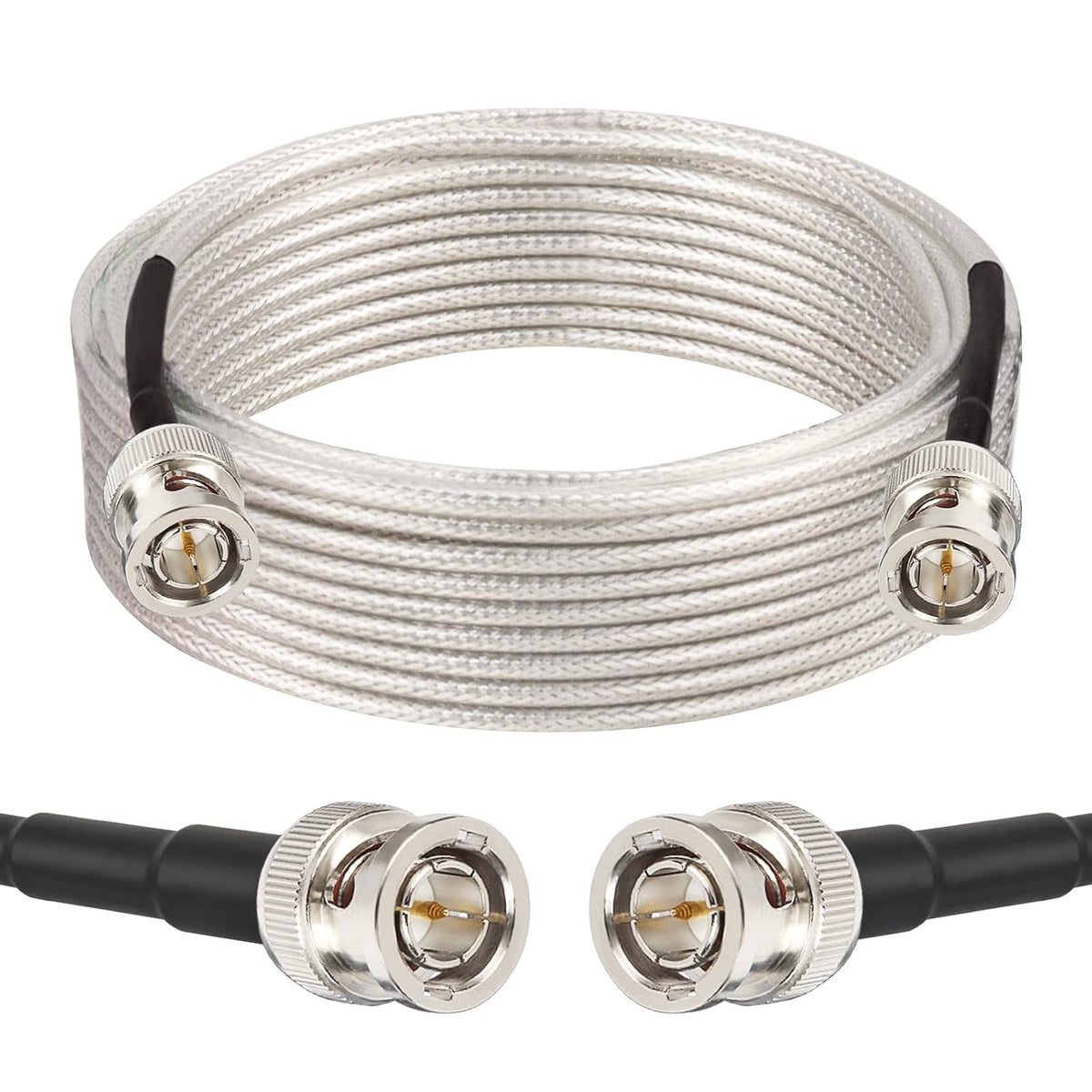 35FT, 3G/6G 75 RG179 XRDS -RF SDI Cable Flexible HD-SDI Cables, Ohm Extension Cable with Heavy Duty BNC to BNC Male