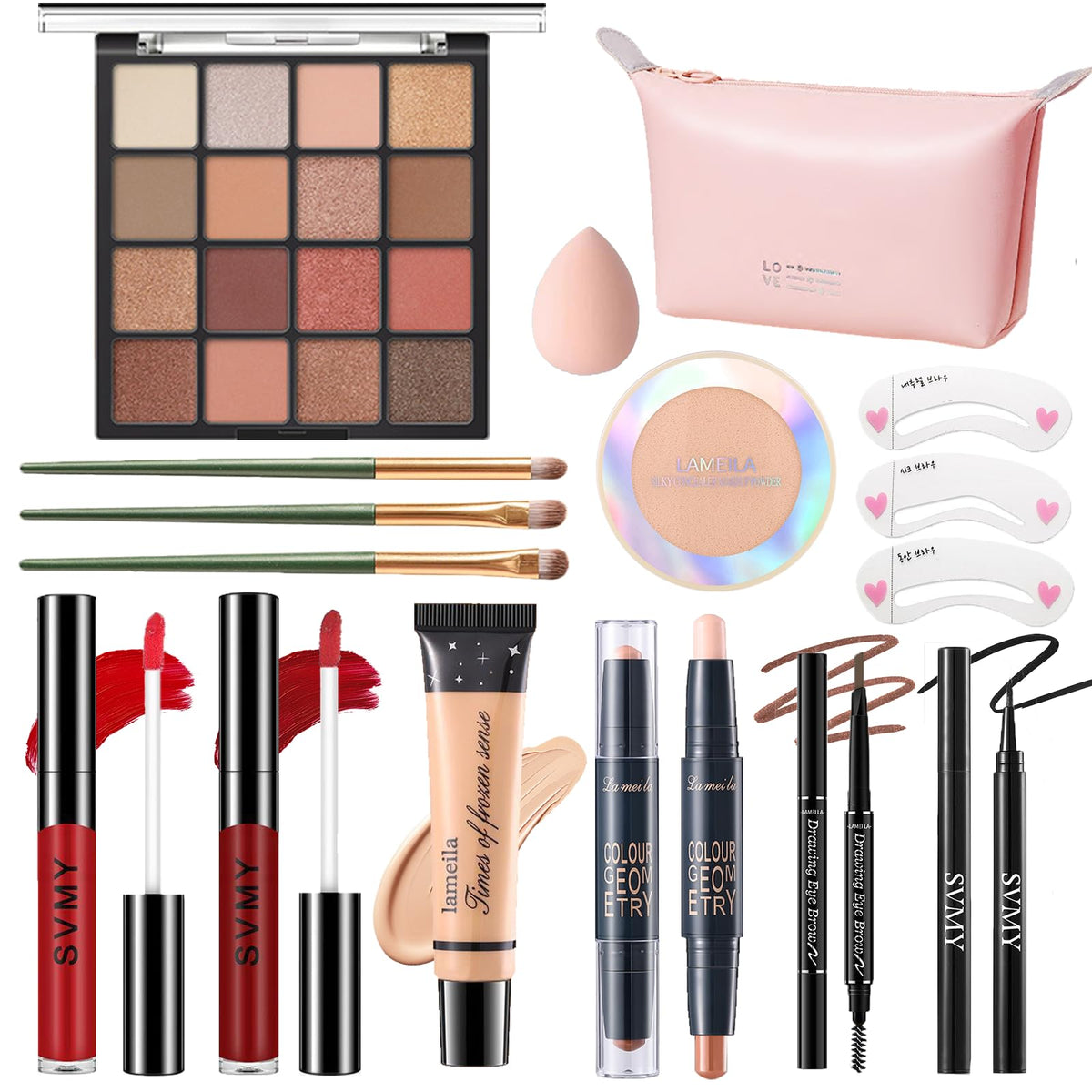 Makeup Set for Women, Makeup Full Kit for Beginners & Professionals, Travel Makeup Set for Teens & Adults, Makeup Gift Set for Girls, Eyeshadow Palette, Lip Gloss, Face & Eye Make up