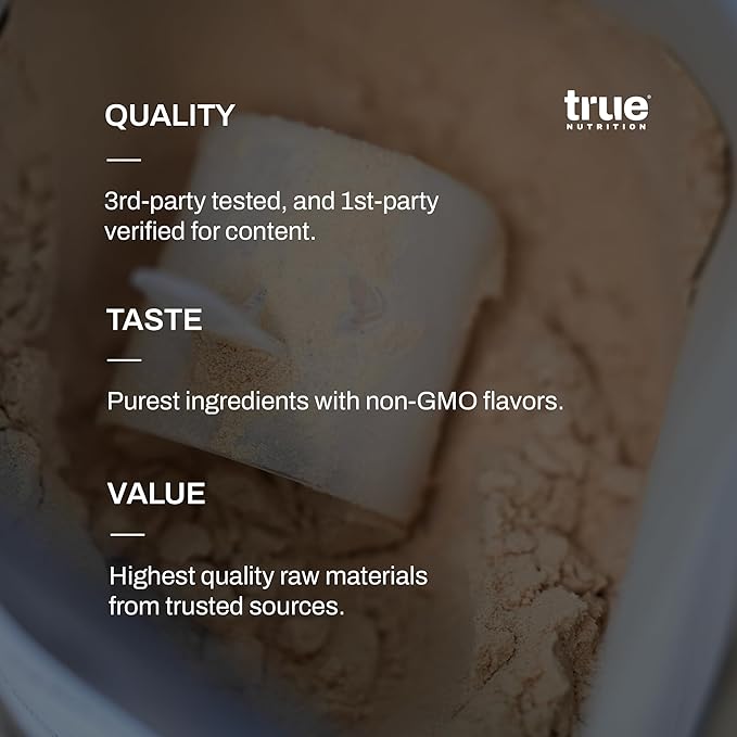 True Nutrition - Chocolate Whey Protein Isolate Cold-Filtration -100% Whey Protein Powder -27g Protein per Serving - Mixes Easily and Tastes Great - Third Party Tested - Chocolate Fudge Brownie - 1lb