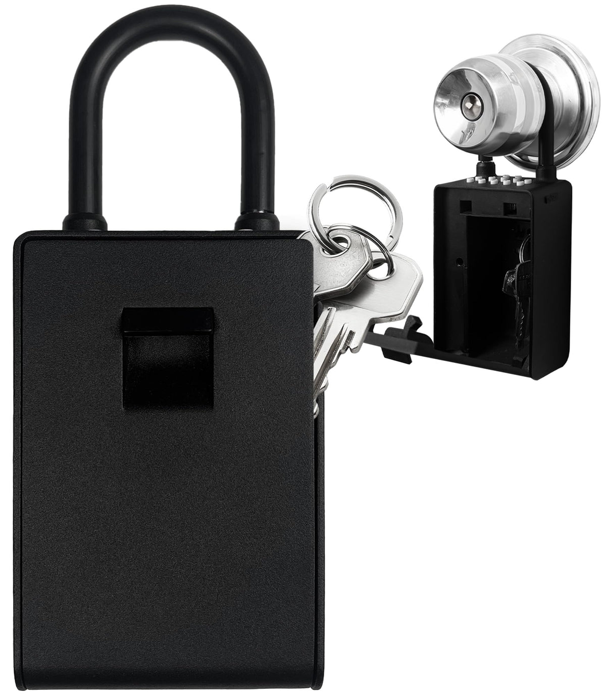 Kingsley Smart Wall Mount Key Lock Box with Bluetooth Keyless Entry, Extra Large for Keys & Access Cards, Auto Lock, App Control, IP65 Waterproof, Secure Code, for Home, Office, & Airbnb (Standard)