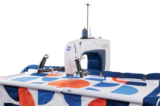 Q'nique 16X Long Arm Quilting Machine and Q-Zone Hoop Quilting Frame | The Grace Company