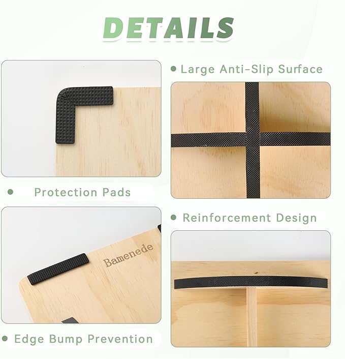 Professional Wooden Balance Board for Adults-Anti-Slip 350LBS Wobble Board for Physical Therapy, Standing Desk, Core Strength-Rocker Board,Balancing Board