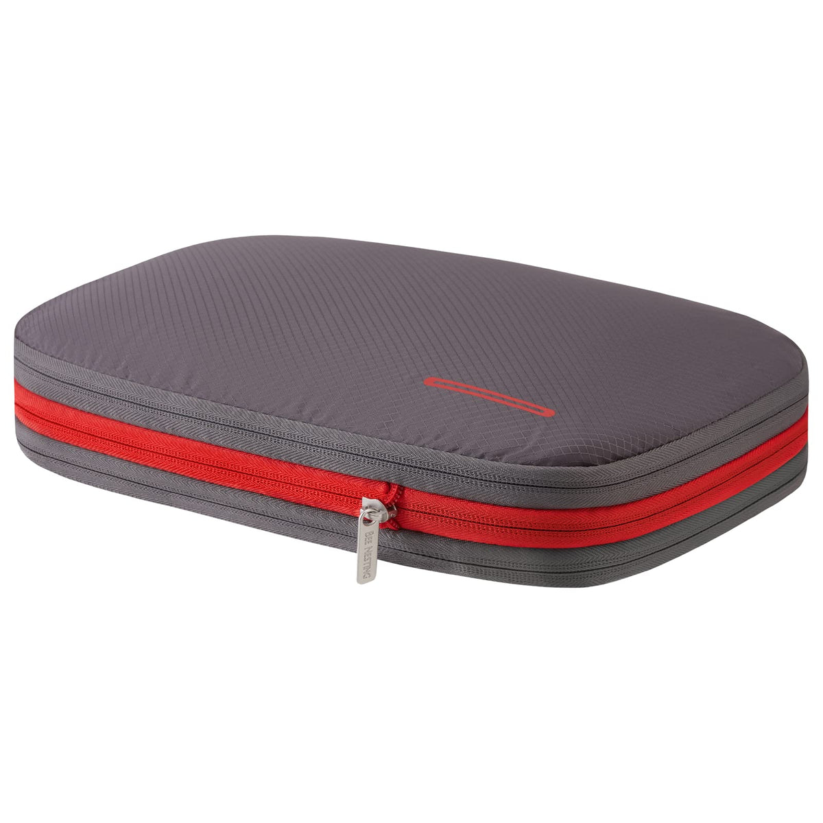 BeeNesting Compression Packing Cubes for travel carry on WaterProof Double Sided Small compressable packing bags 9L/GrayRed