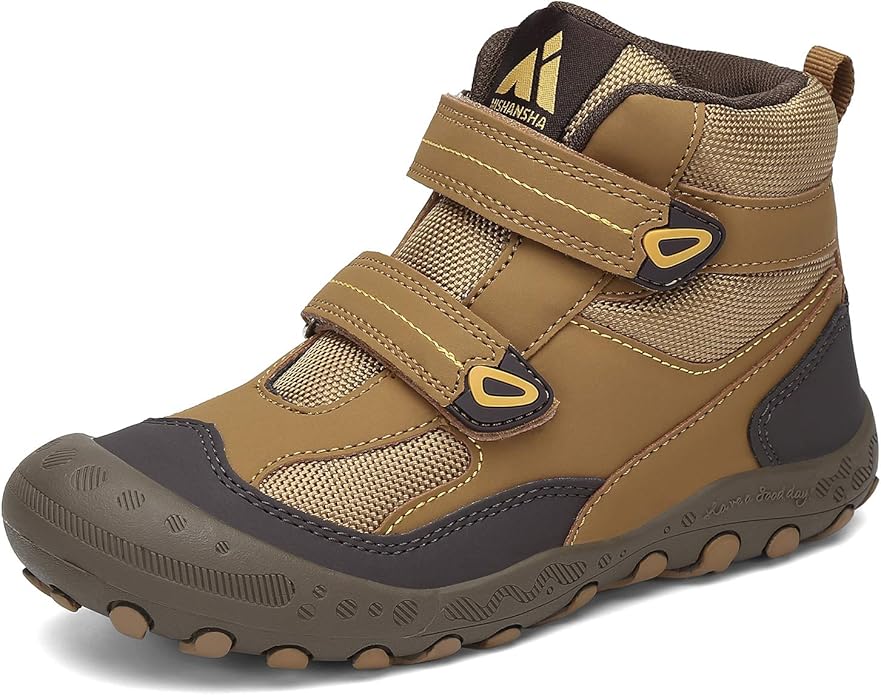 Mishansha Kids Hiking Boots Toddler Girls Boys Hiking Shoes Water-Resistant Anti-Collision Non-Slip Athletic Outdoor Trekking Boots