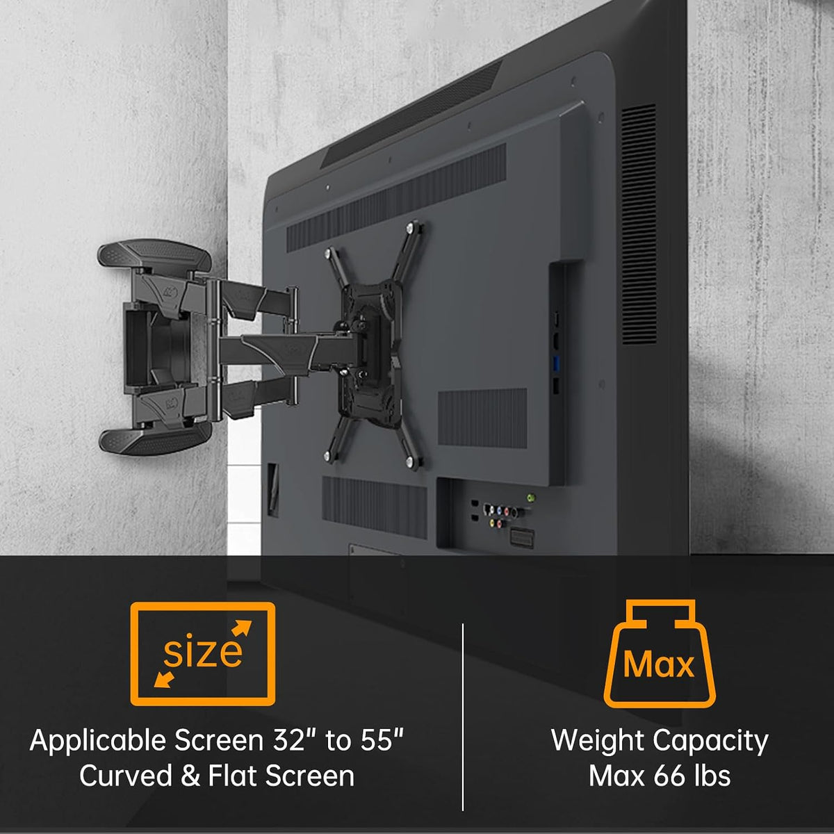 Yantuo 32 55 inch 400x400mm VESA Extension Mount Adapter Brackets Kit for Screens to LCD LED TV, TV Mount Steel