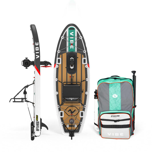 Uptown 100 Lite Inflatable Paddle Board with Seat & Pedal Drive | Includes Paddles, Pump, Carrying Bag | 10ft, Easy Storage & Transport | All-in-One Water Adventure Solution