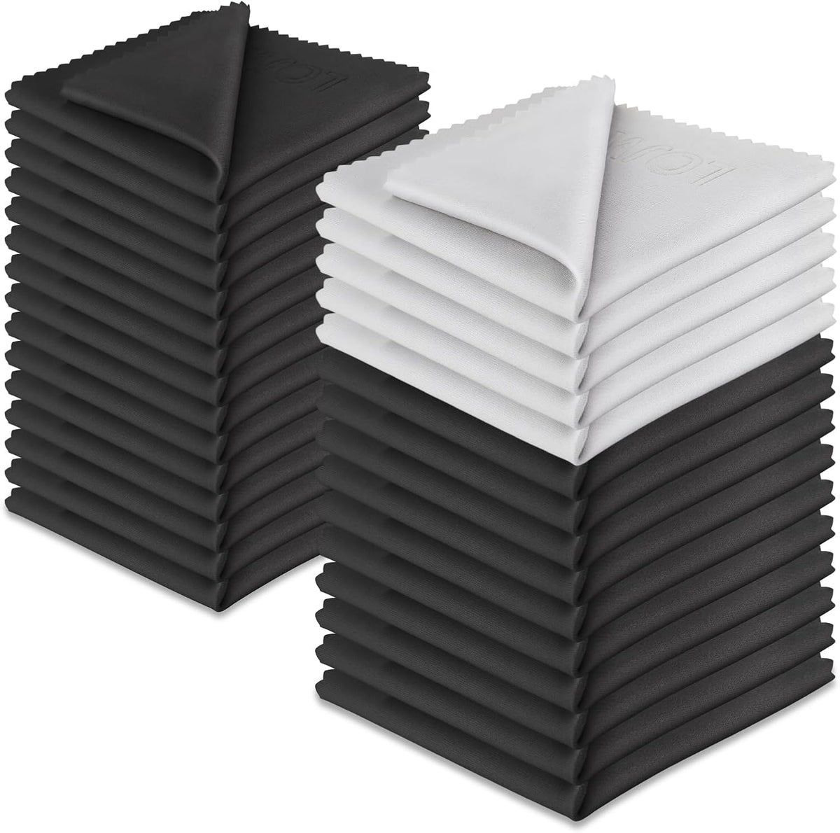 LOJWRY 30 6*7in, Glasses Cleaning Cloth Pcs - Ultra Soft, Individually Wrapped, Streak-Free, Microfiber Eyeglass