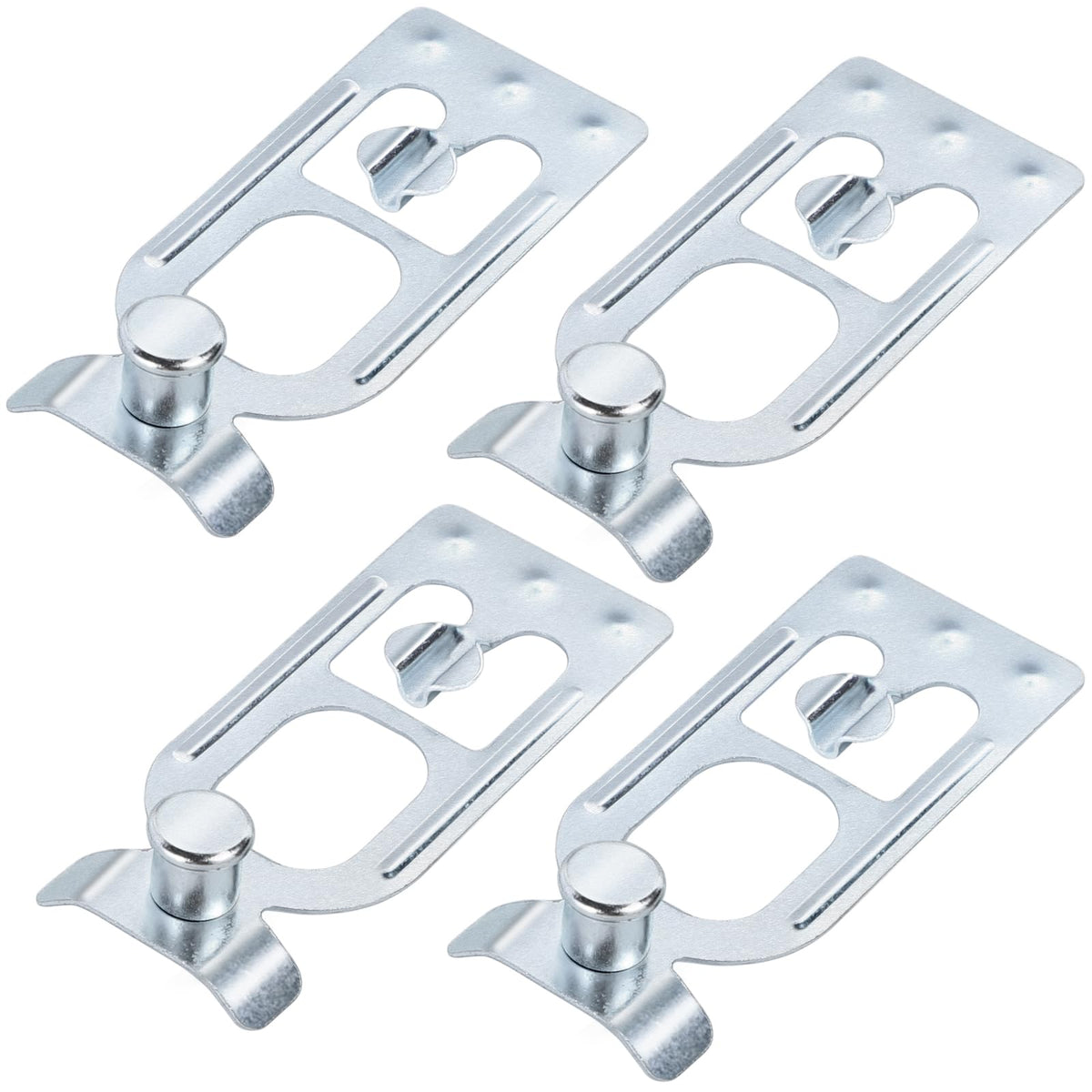Teardrop Pallet Rack Safety Clip - Pallet Racking Beam Safety Clip Teardrop Connector for Spacerak, Steel King, Bulldog with Tear Drop Alignment Holes (100PCS)