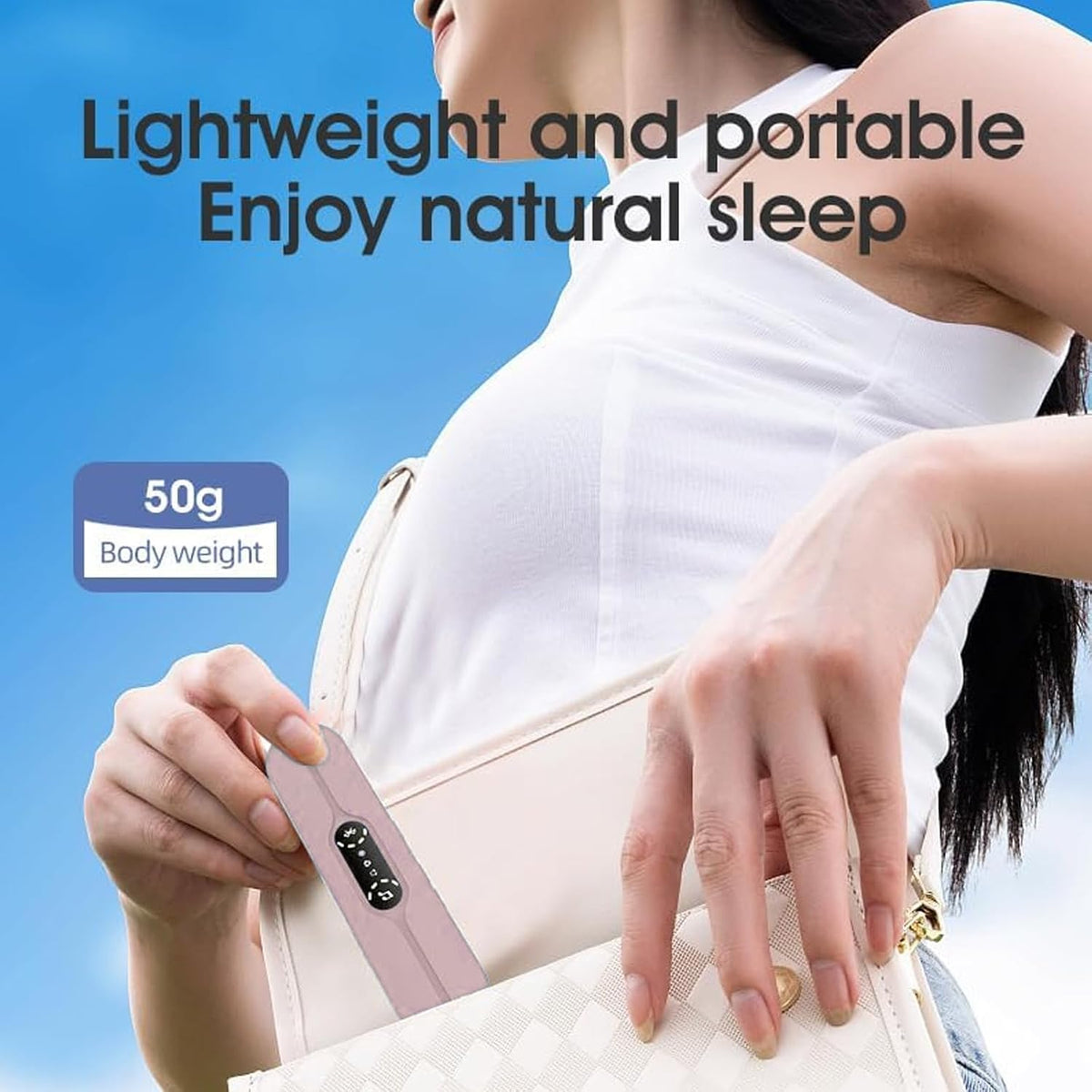 STEHEALTH Under-Pillow Speaker for Sleeping - Mini Portable Wireless Bluetooth Bone, with White Noise & Timer |